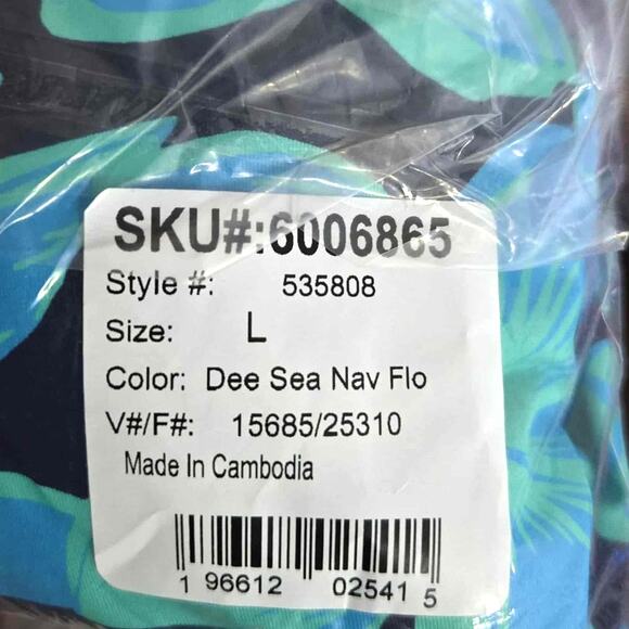 Land's End Women's Square Neck Halter Swim Dress One Piece Swimsuit Size L NWT - Picture 5 of 5